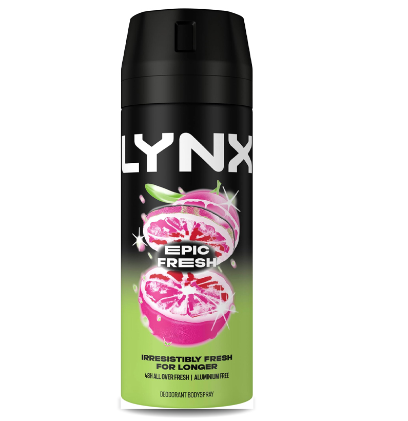 Lynx Epic Fresh Body Spray | Long-Lasting Scent 150ml